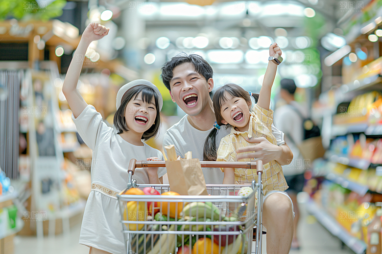 幸福一家人高清开心摄影图