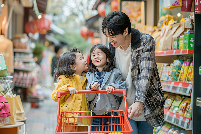 幸福一家人三口之家开心摄影图