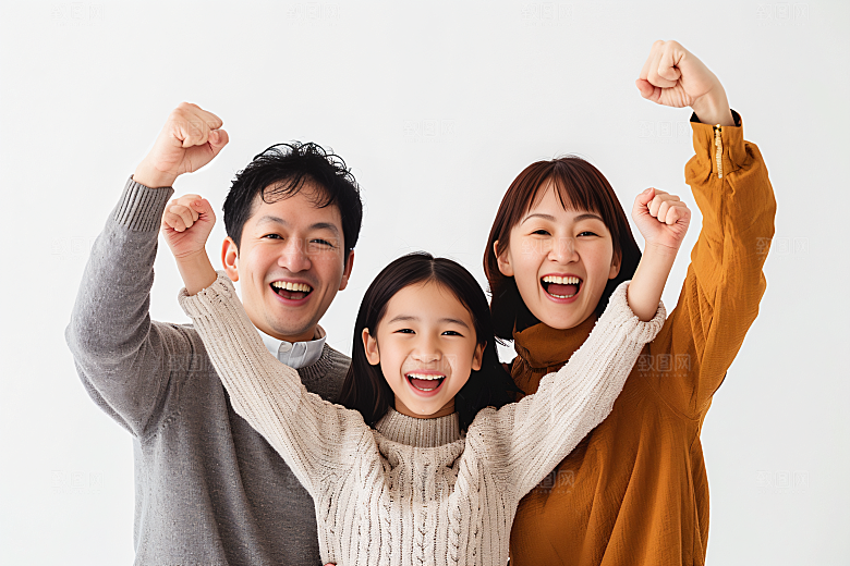 幸福一家人家庭相聚摄影图