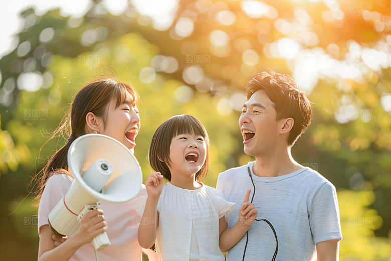 幸福一家人人物亲子摄影图