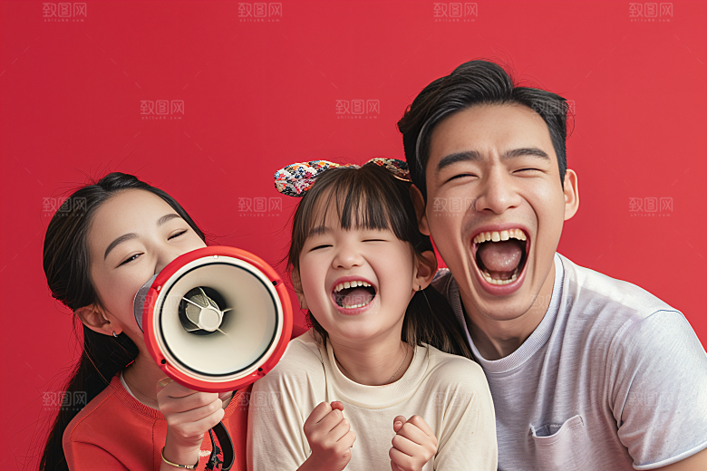 幸福一家人人物亲子摄影图