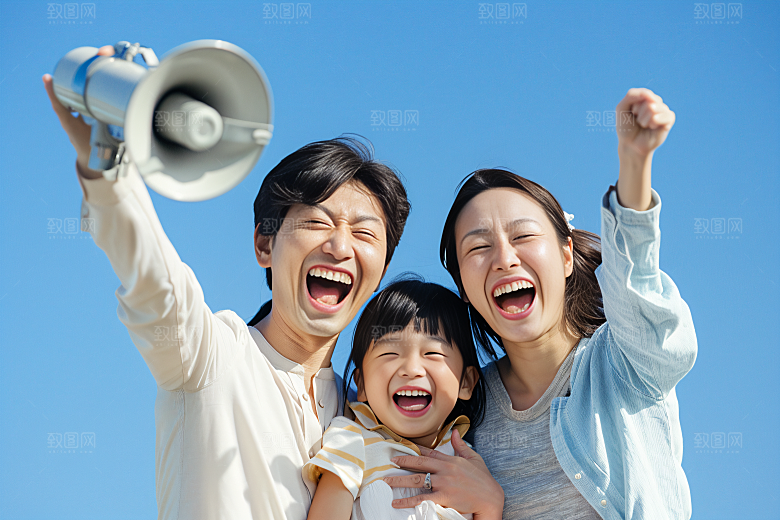 幸福一家人家庭开心摄影图