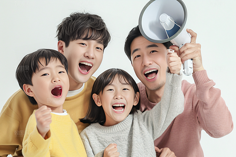 幸福一家人开心亲子摄影图