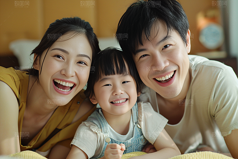 幸福一家人家庭高清摄影图