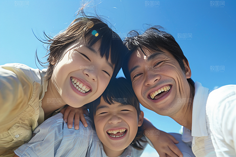 幸福一家人人物出游摄影图