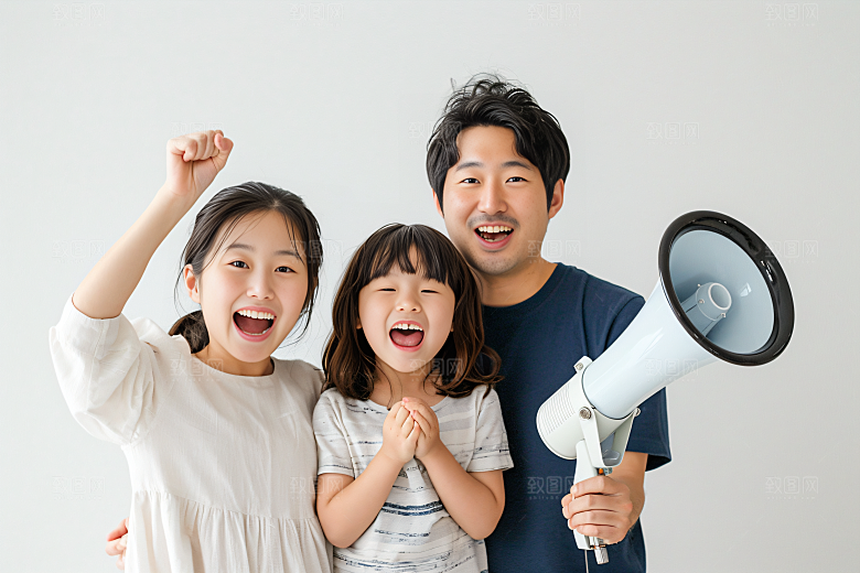 幸福一家人高清相聚摄影图
