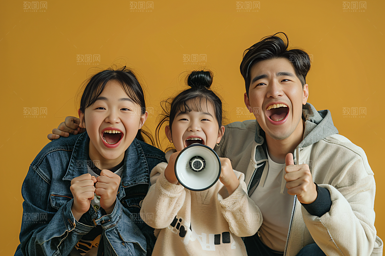 幸福一家人家庭开心摄影图