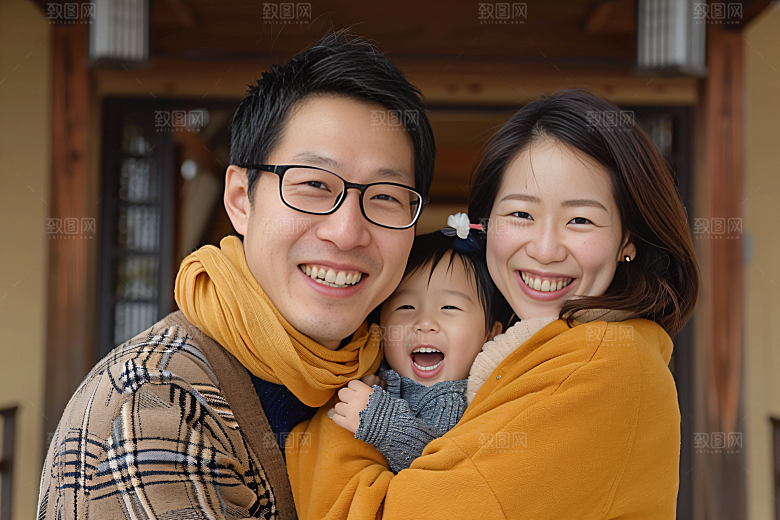 幸福一家人亲子高清摄影图