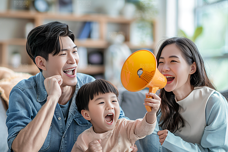 幸福一家人高清人物摄影图