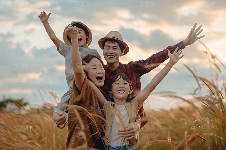 幸福一家人欢乐高清摄影图
