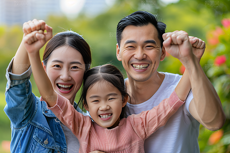 幸福一家人高清人物摄影图