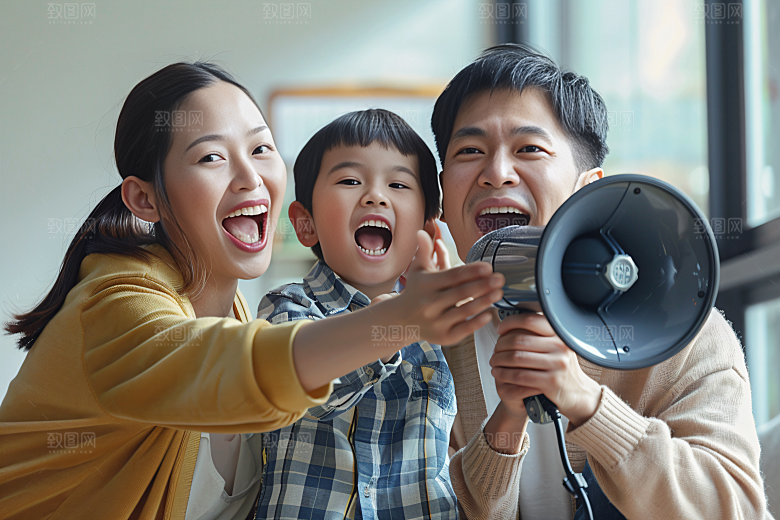 幸福一家人欢乐开心摄影图