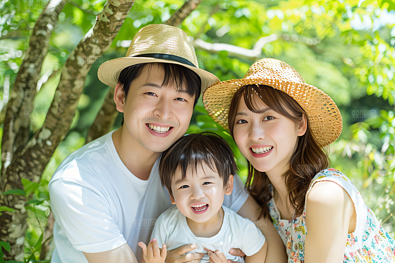 幸福一家人相聚人物摄影图