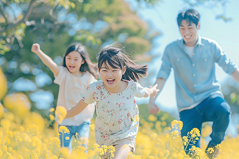幸福一家人高清欢乐摄影图