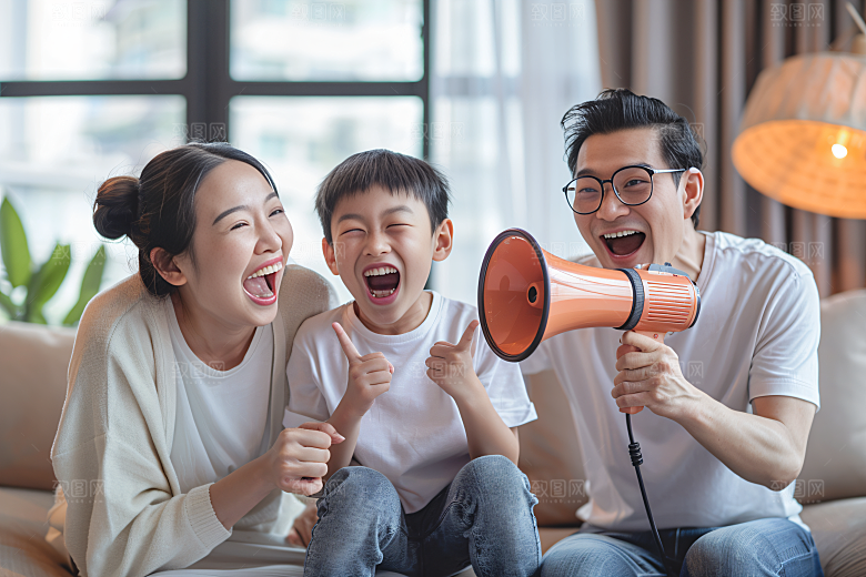 幸福一家人人物欢乐摄影图