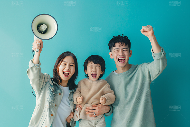 幸福一家人欢乐高清摄影图