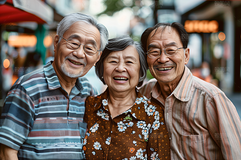 幸福一家人出行人物摄影图