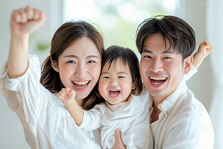 幸福一家人高清开心摄影图