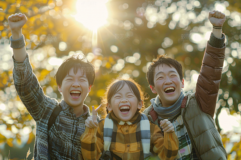 幸福一家人开心人物摄影图