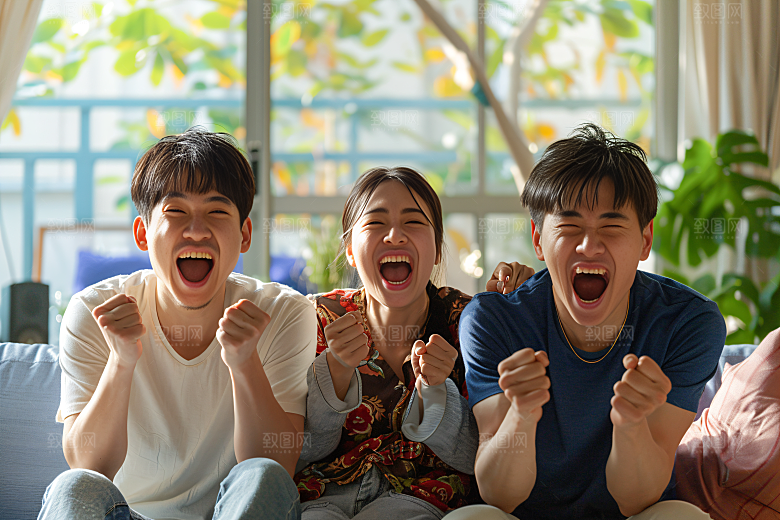 幸福一家人相聚亲子摄影图