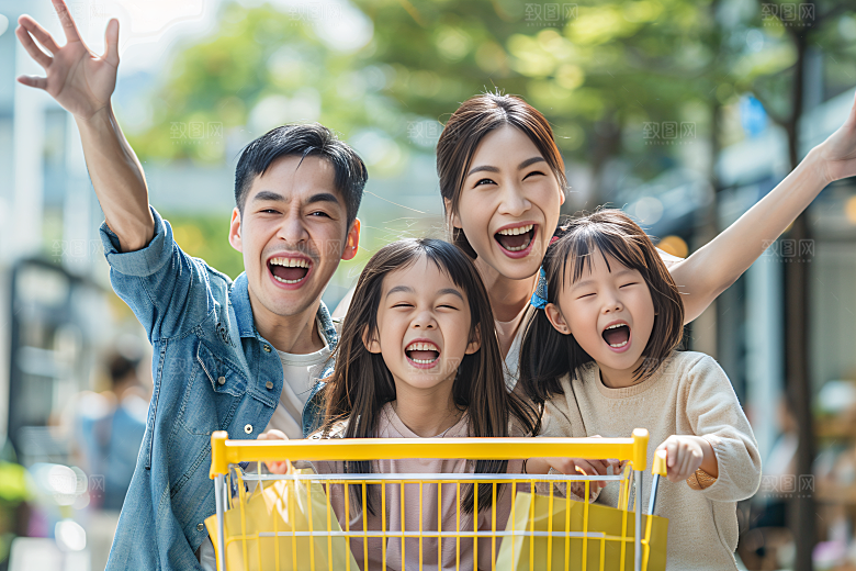 幸福一家人人物高清摄影图