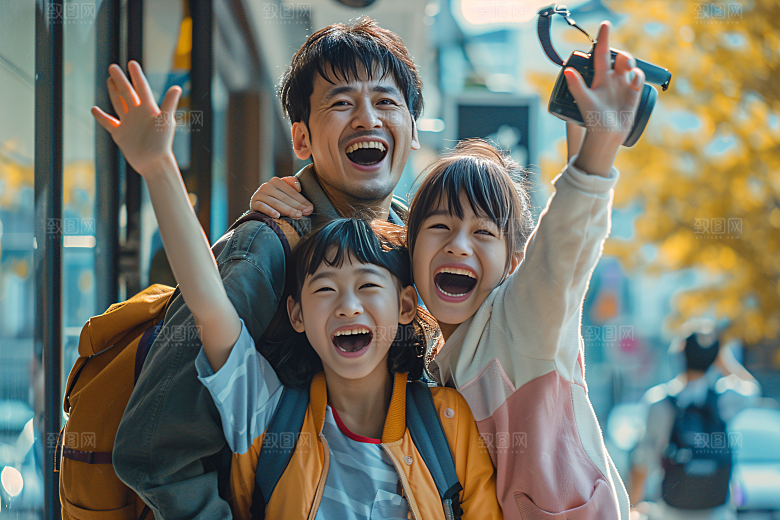 幸福一家人人物高清摄影图