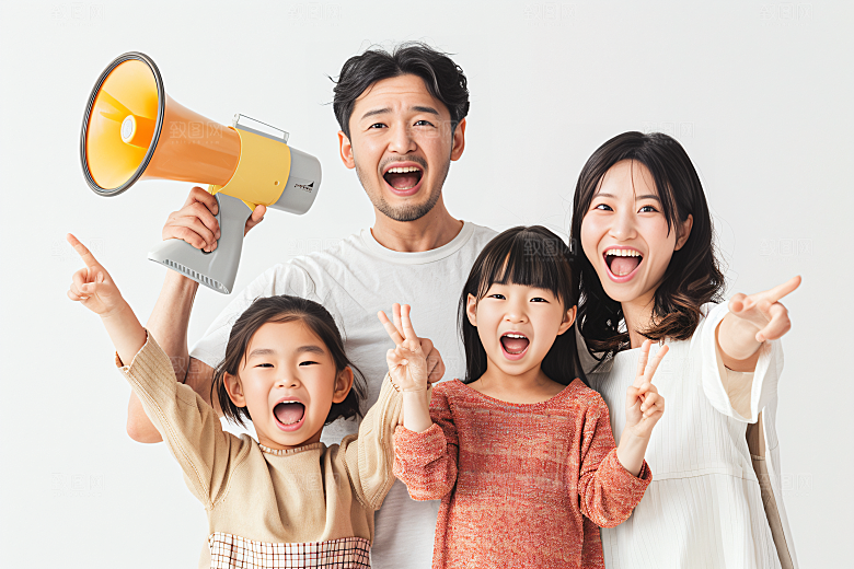 幸福一家人高清开心摄影图