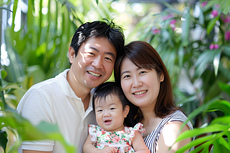 幸福一家人家庭高清摄影图