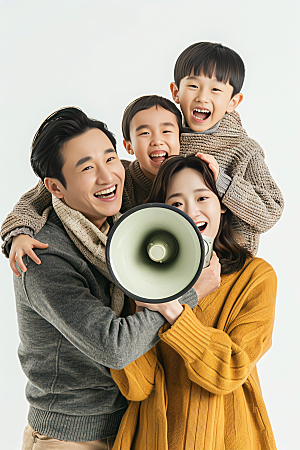 幸福一家人欢乐高清摄影图