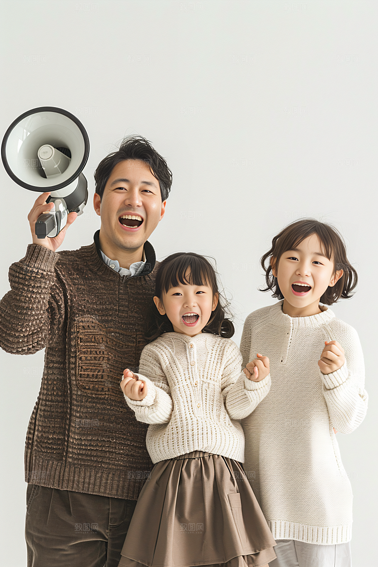 幸福一家人家庭开心摄影图