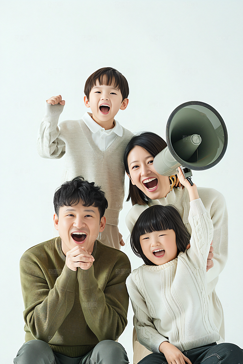 幸福一家人开心高清摄影图
