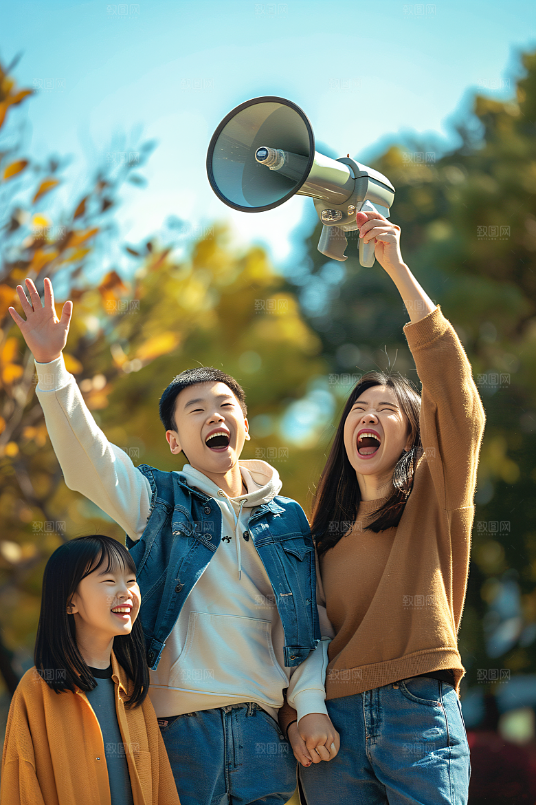 幸福一家人人物开心摄影图