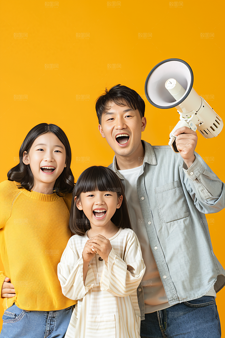 幸福一家人家庭开心摄影图