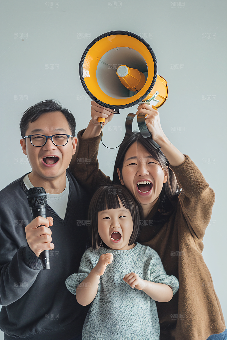 幸福一家人开心高清摄影图