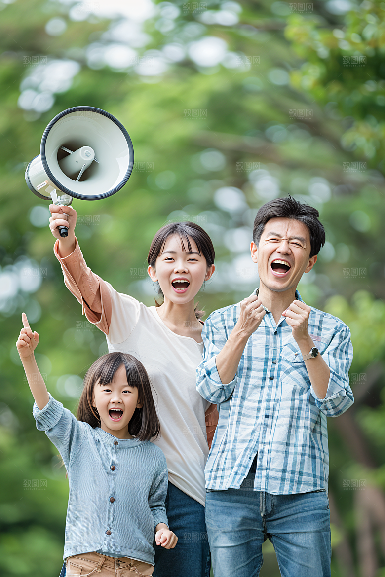 幸福一家人家庭高清摄影图