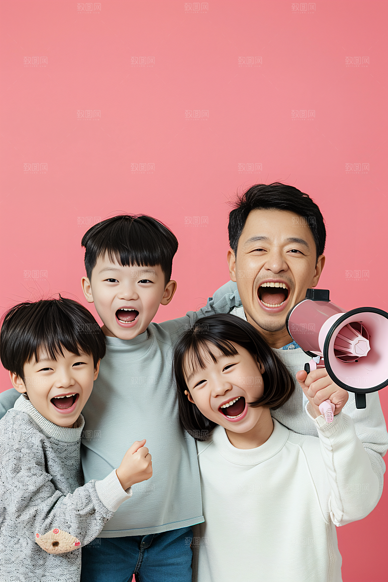 幸福一家人开心亲子摄影图