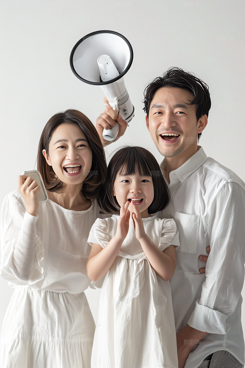 幸福一家人亲子欢乐摄影图