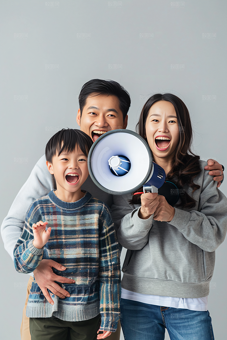幸福一家人出游出行摄影图