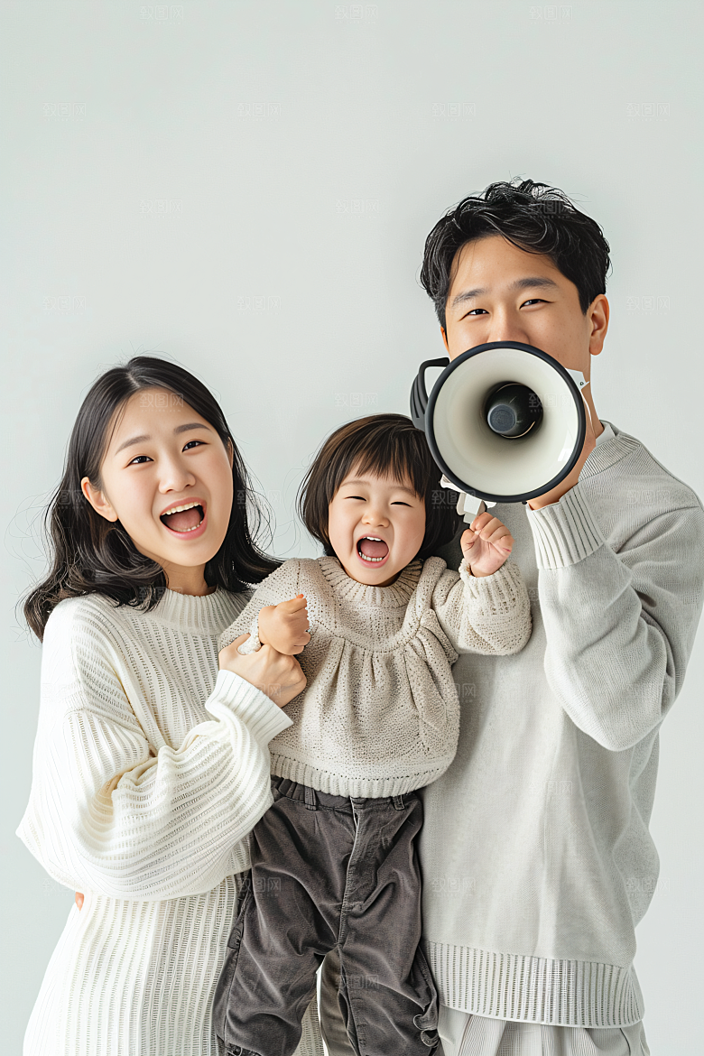 幸福一家人开心人物摄影图