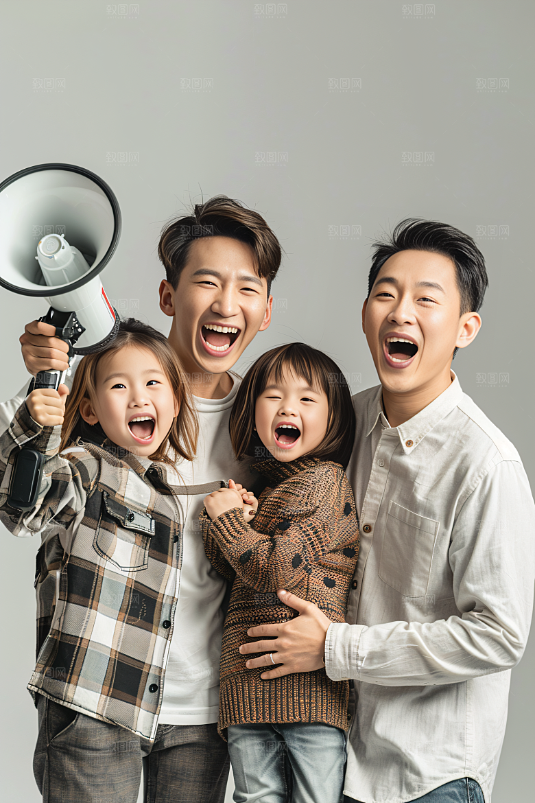 幸福一家人人物开心摄影图