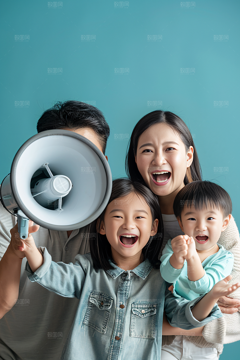 幸福一家人开心人物摄影图