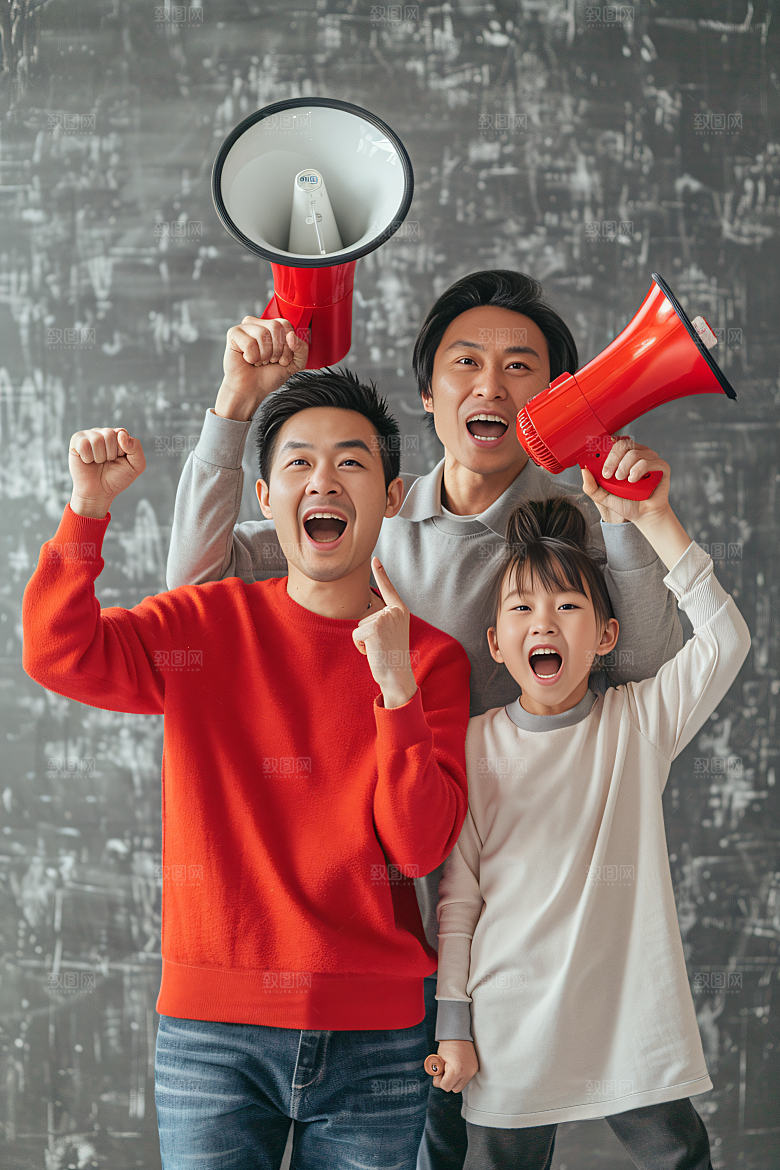 幸福一家人高清人物摄影图