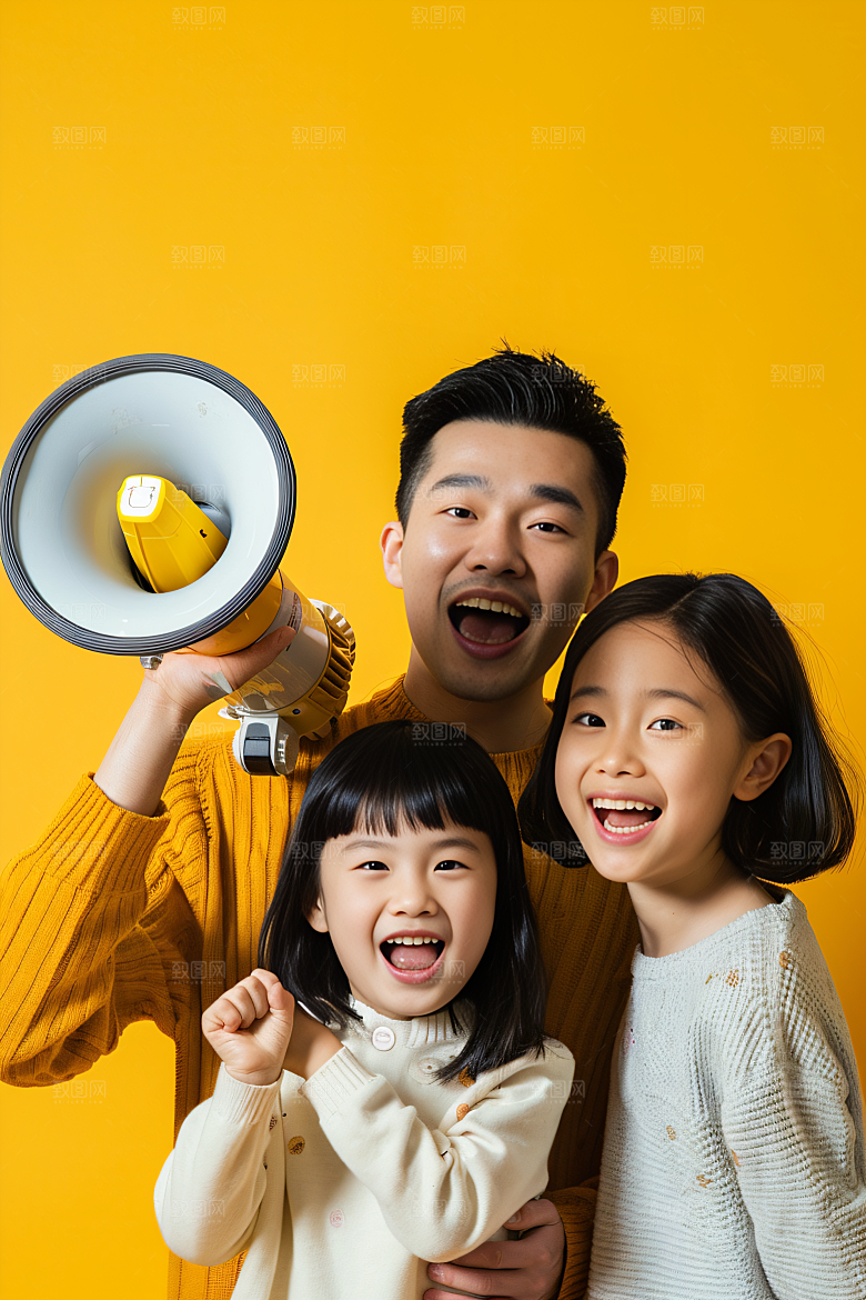 幸福一家人人物高清摄影图