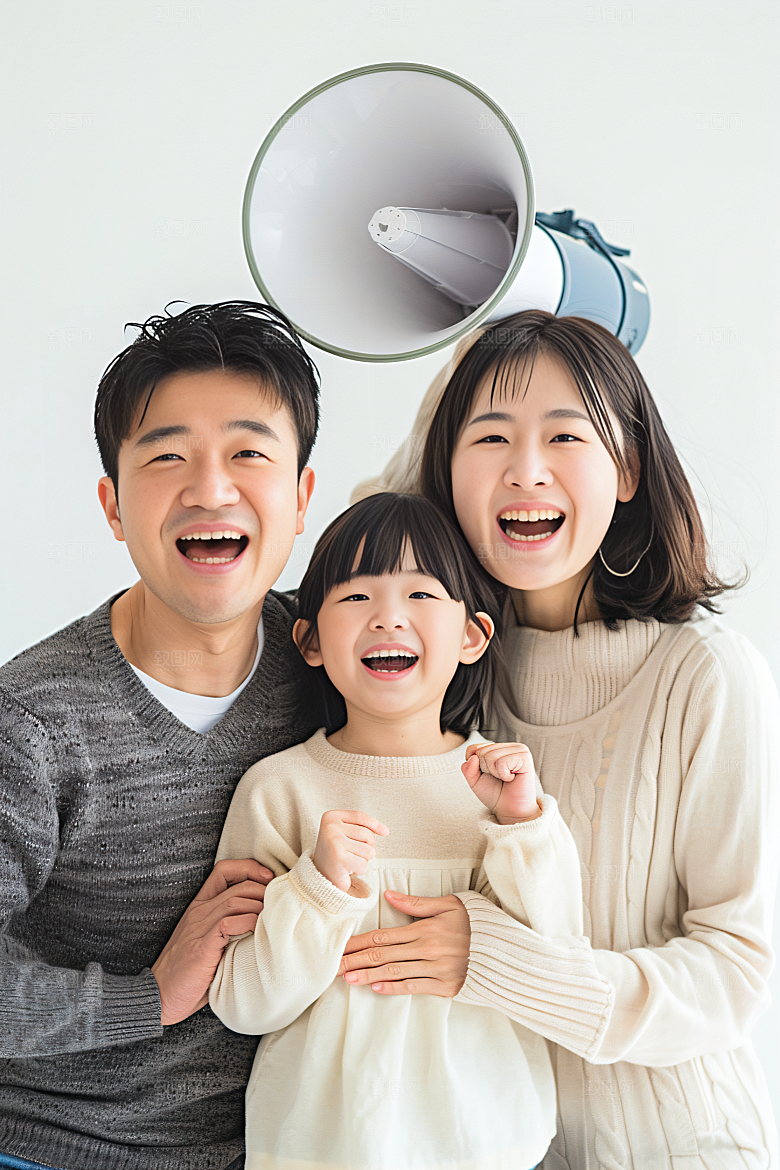 幸福一家人欢乐相聚摄影图