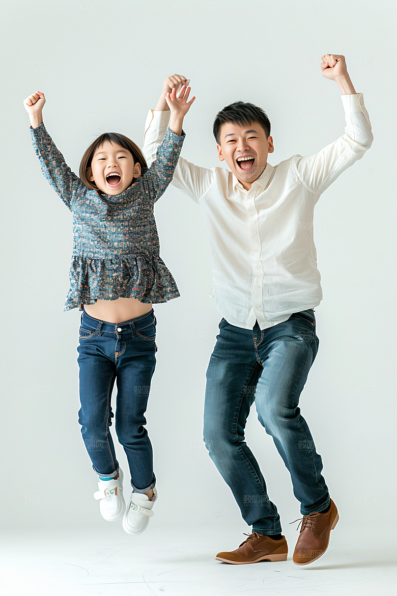 幸福一家人人物亲子摄影图