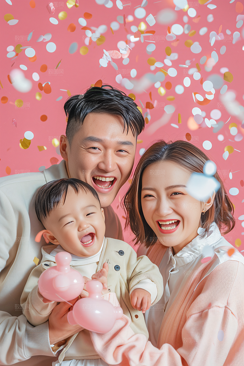 幸福一家人欢乐开心摄影图