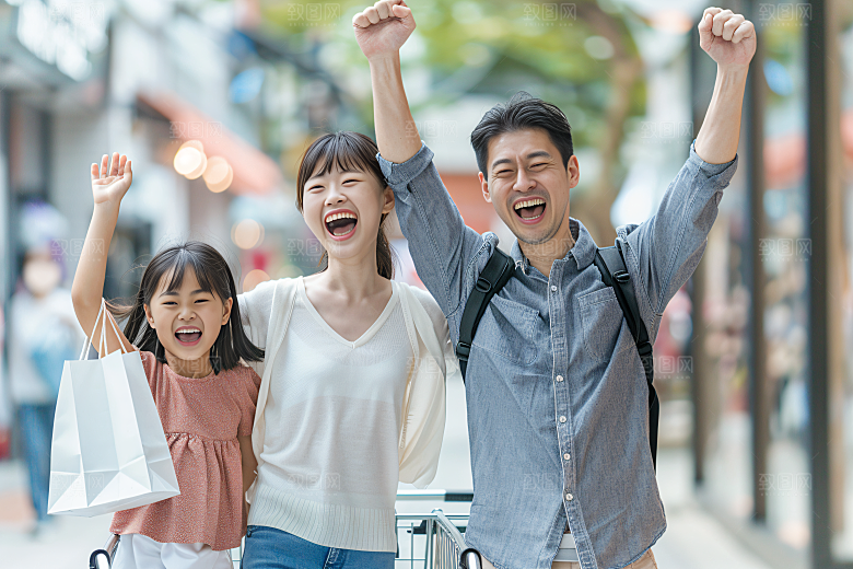 幸福一家人人物家庭摄影图