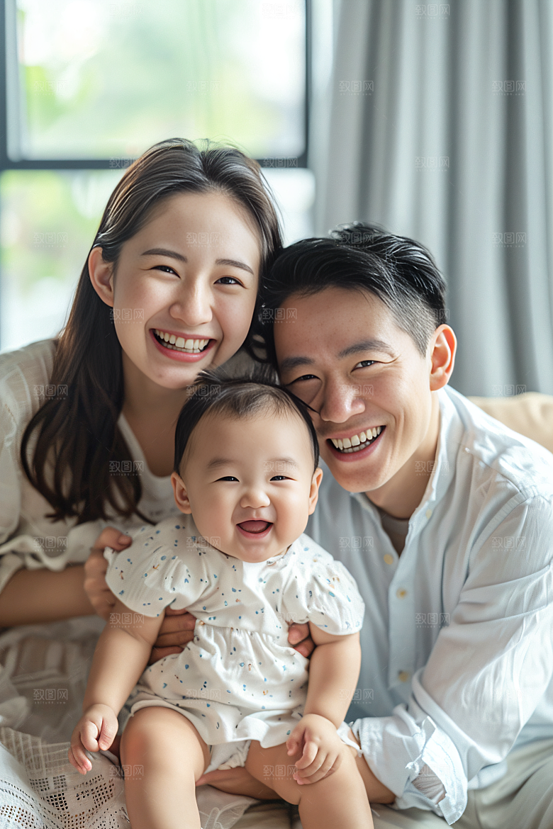 幸福一家人出行高清摄影图
