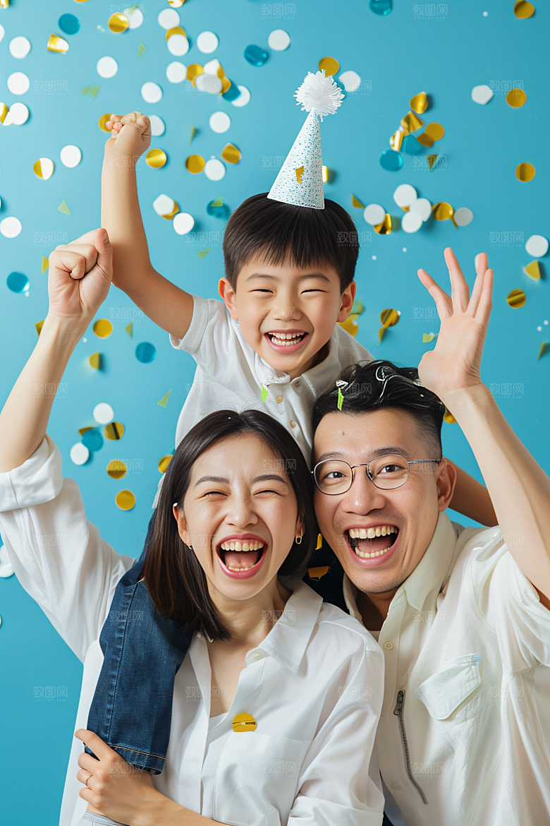 幸福一家人高清欢乐摄影图