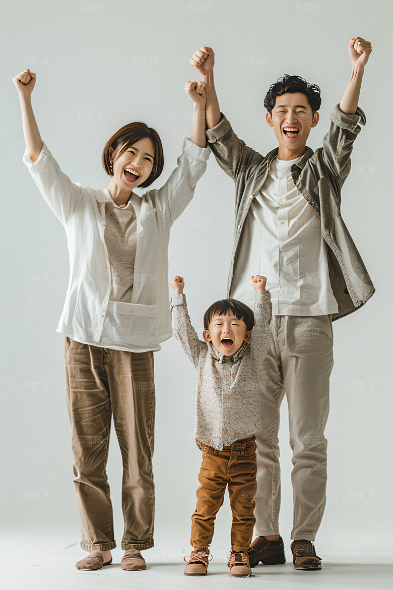 幸福一家人开心高清摄影图